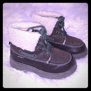 carter's toddler boys boots with fur